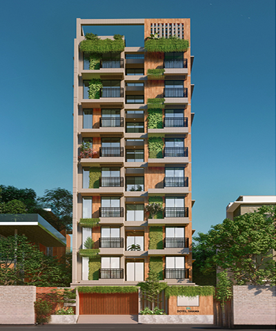 IDL Doel Shyama 3-bedroom apartment complex in Uttara - Inheritance Development Ltd.