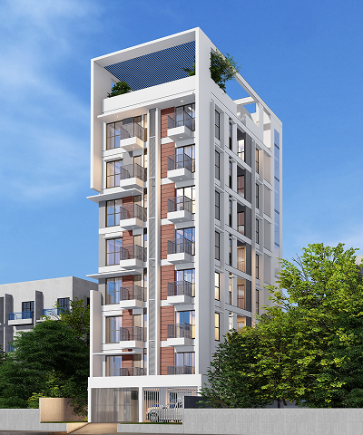 IDL Yead Paradise 3-bedroom apartment complex in Uttara - Inheritance Development Ltd.