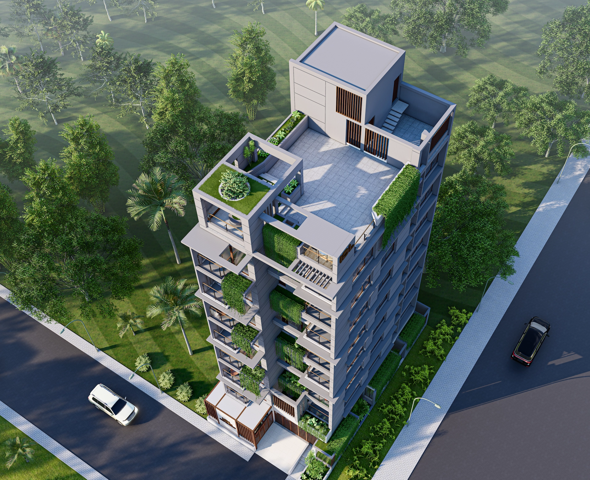 IDL Jannat Ara Mansion 3-bedroom apartment complex in Uttara, Dhaka - Inheritance Development Ltd.