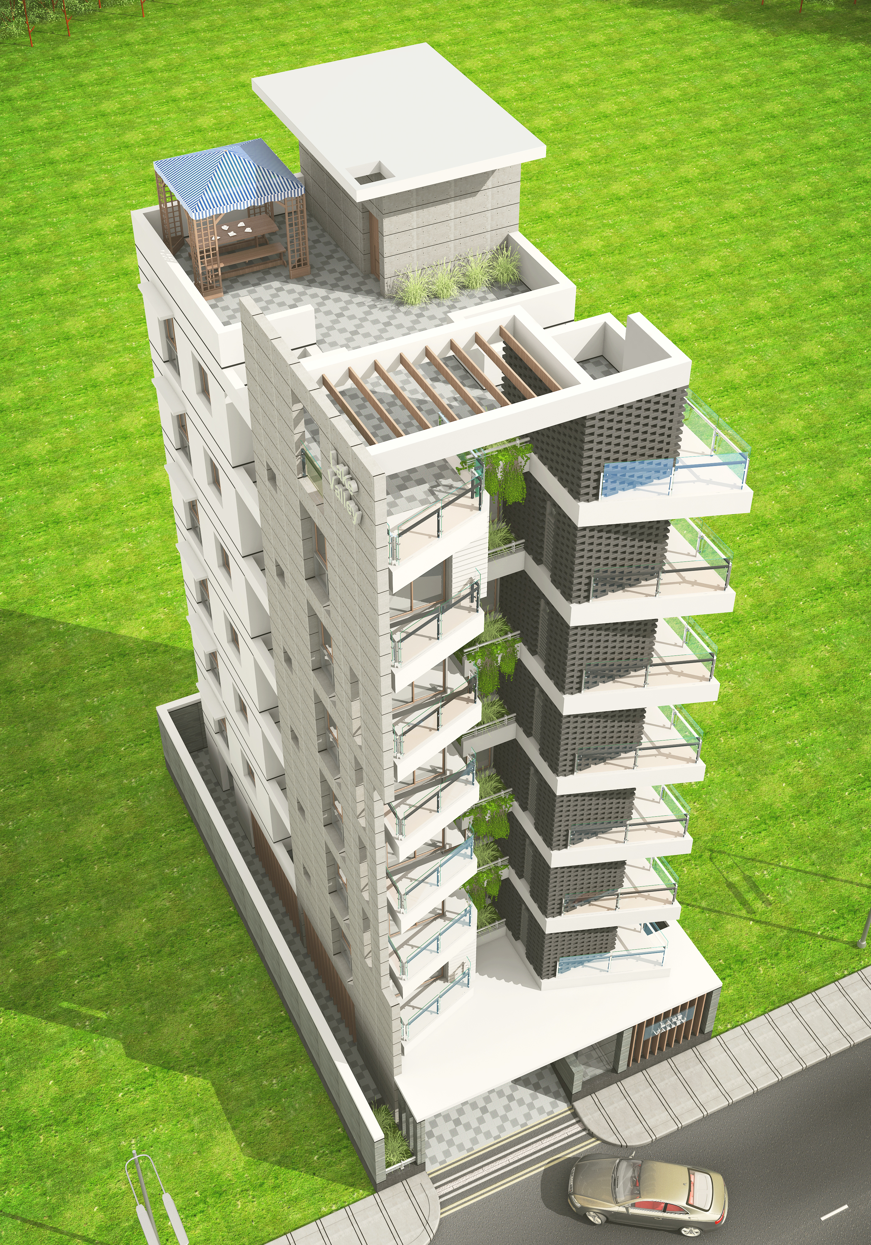 IDL Lake Valley 3-bedroom apartment complex in Uttara, Dhaka - Inheritance Development Ltd.