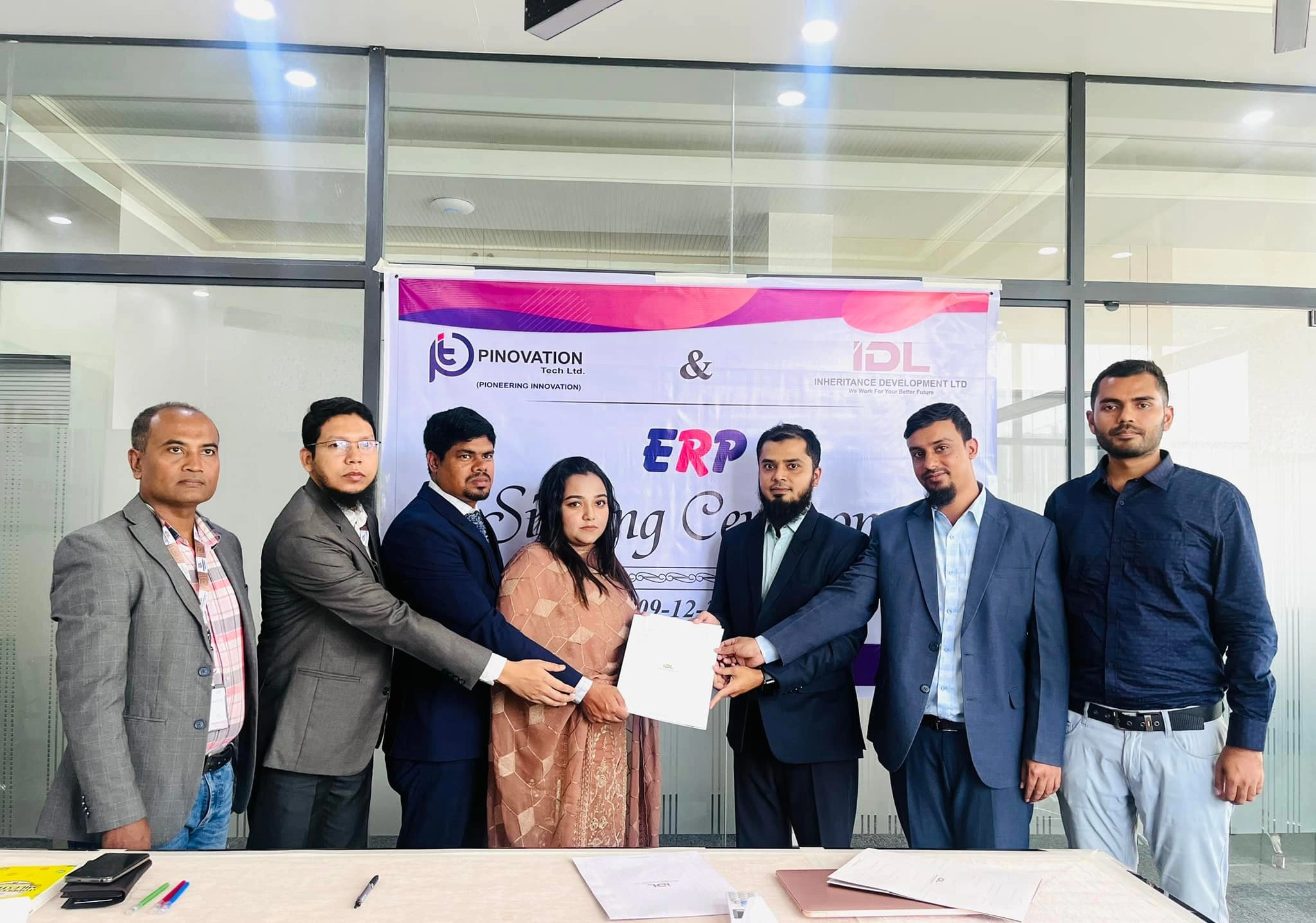 Signing Ceremony of ERP with Pinnovation Tech Ltd.